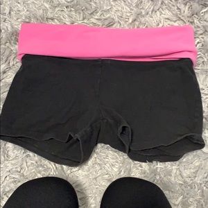 Pink Yoga shorts